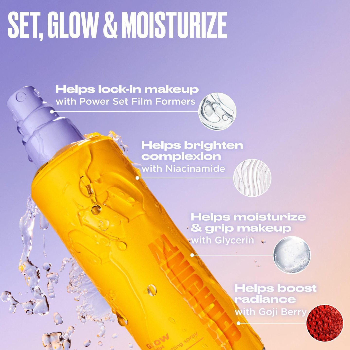 Спрей для фиксации макияжа All Nighter Waterproof Glow — фото 6