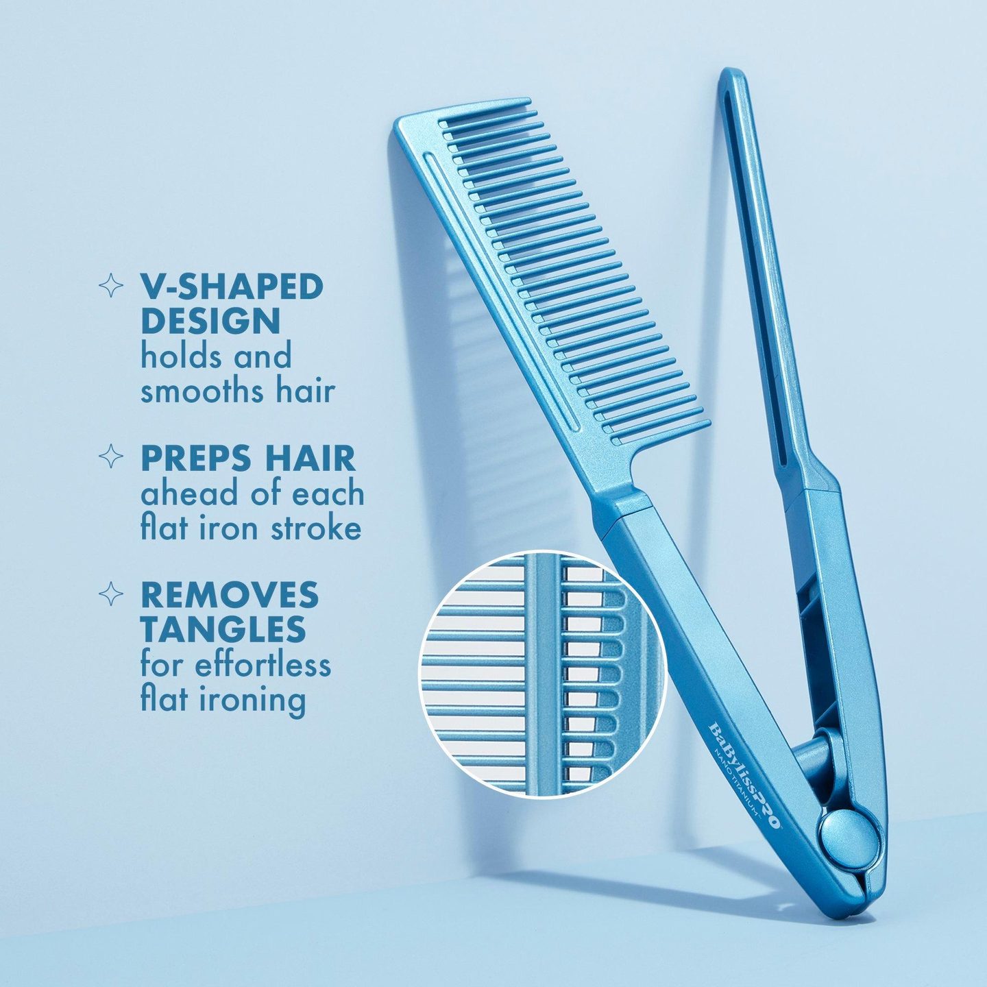 Выпрямляющая расческа BaBylissPRO Nano Titanium — фото 5