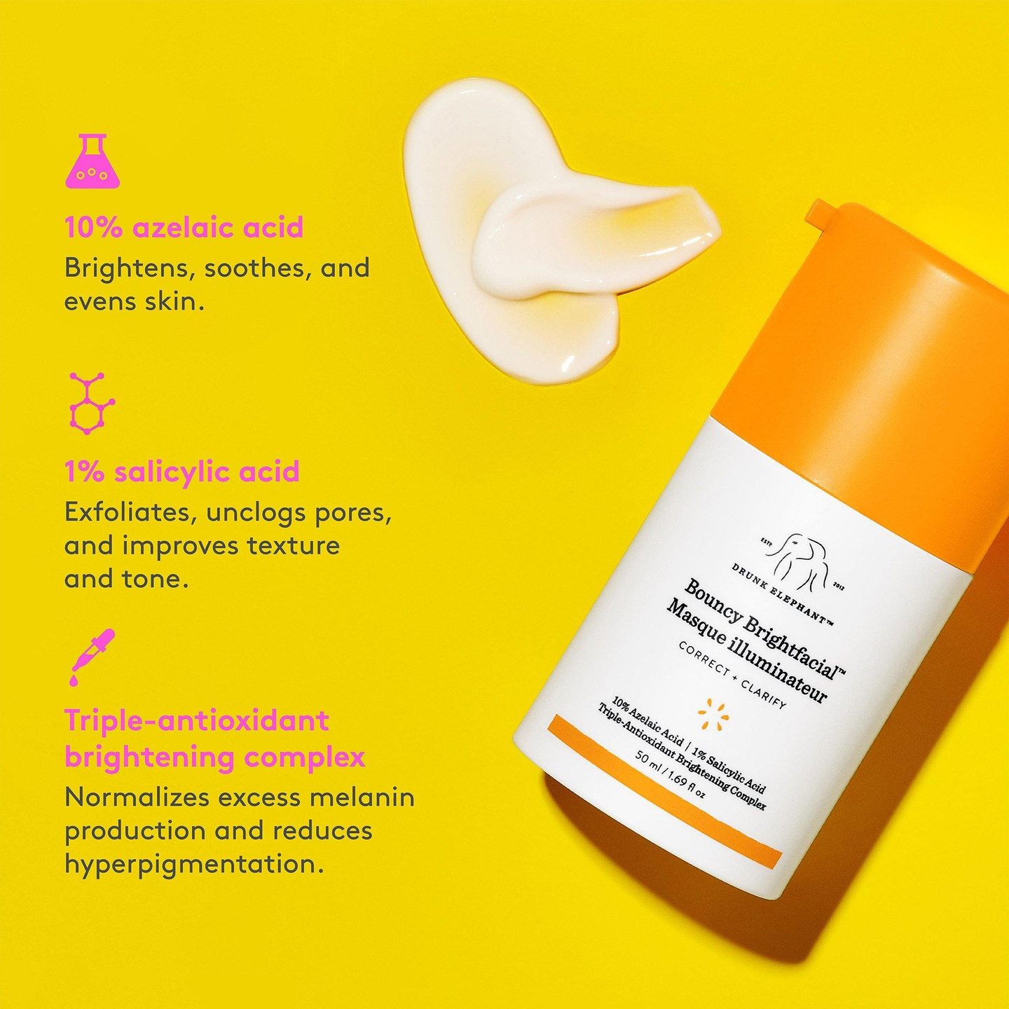Маска для лица Bouncy Brightfacial с осветляющим эффектом — фото 5