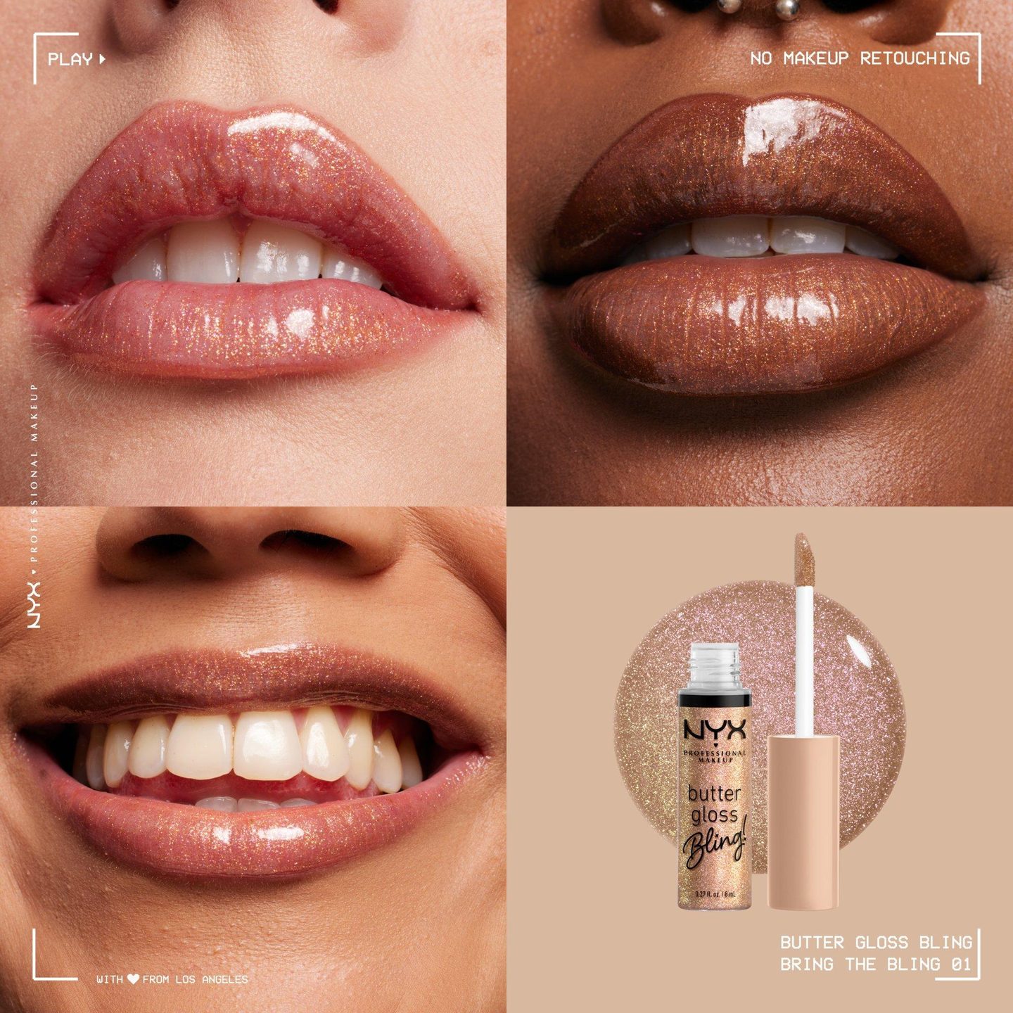 Блеск для губ Butter Gloss Bling — фото 5