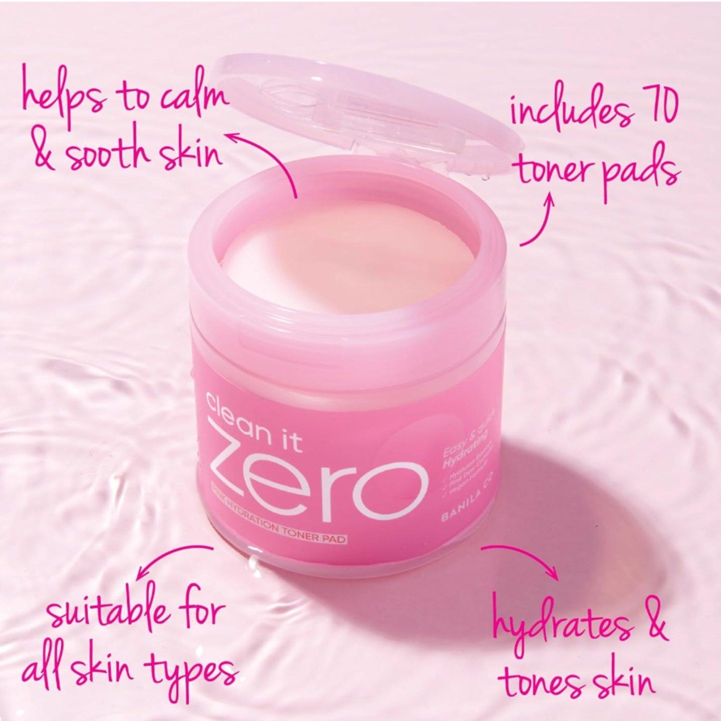 Тонер-пады Clean it Zero Pink Hydration — фото 5