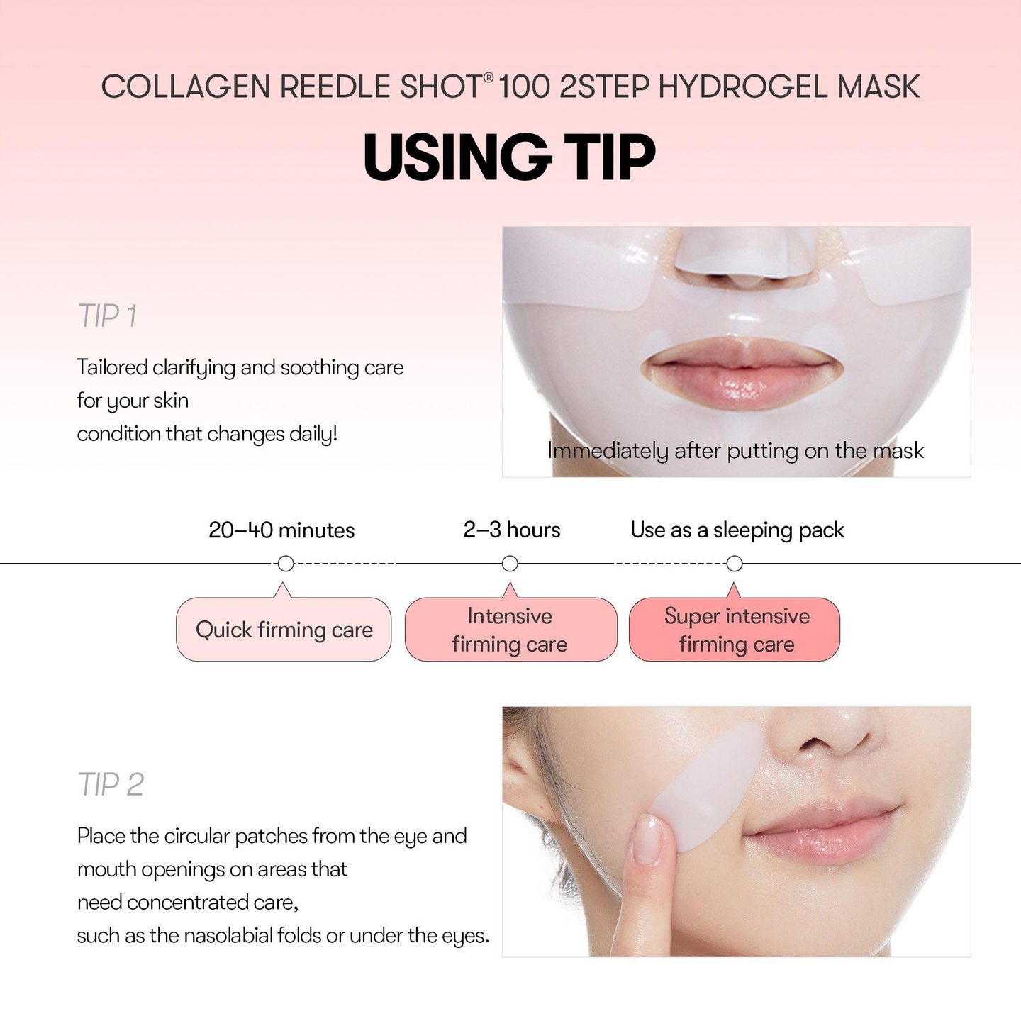 Гидрогелевая маска Collagen Reedle Shot 100 2-Step — фото 6