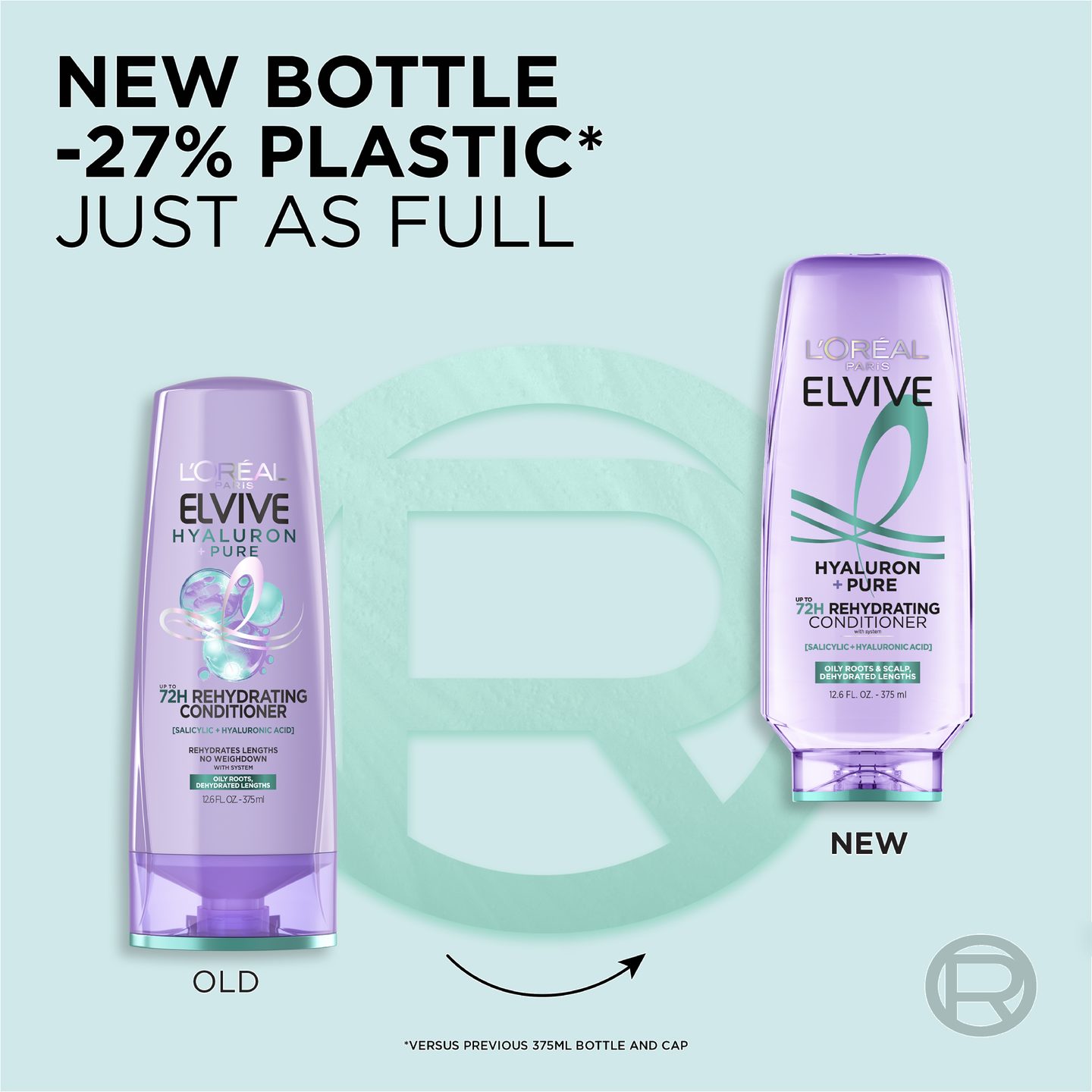 Кондиционер Elvive Hyaluron Pure 72H для восстановления влаги, для жирных волос — фото 5