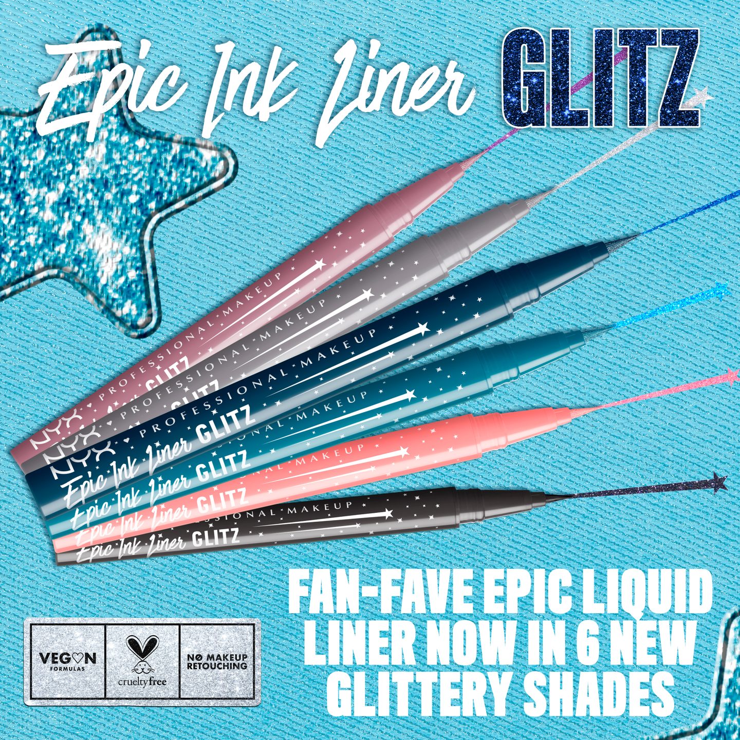 Водостойкий жидкий лайнер Epic Ink Glitz — фото 9
