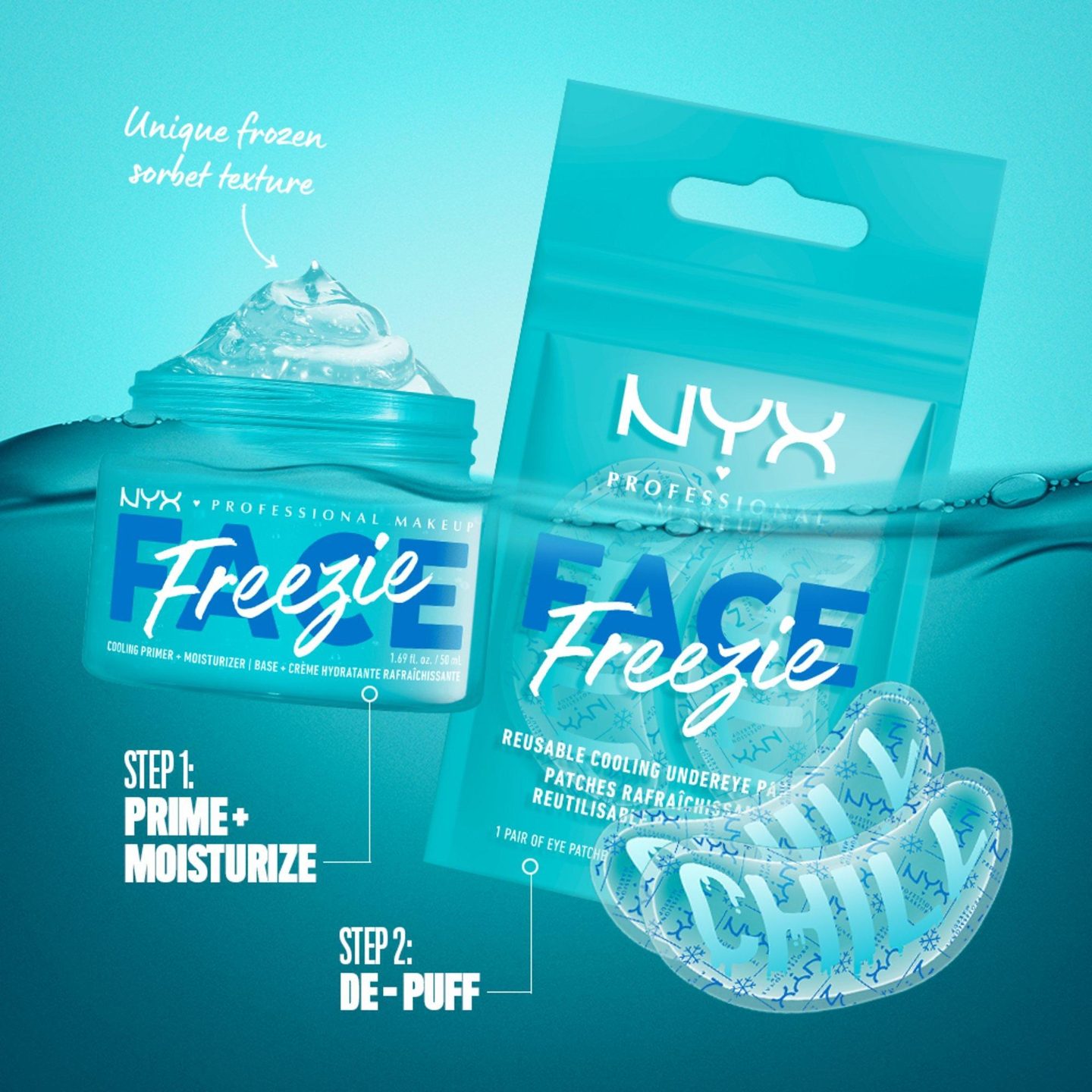 Многоразовые охлаждающие патчи для области вокруг глаз Face Freezie — фото 4