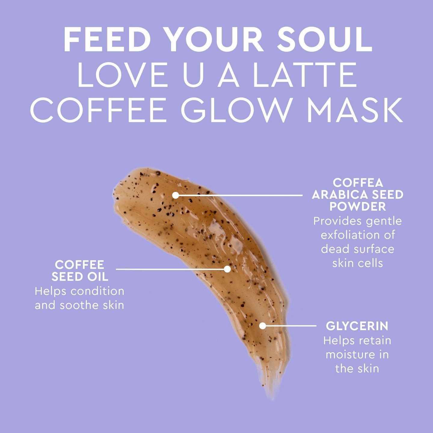 Маска для лица с кофе Feed Your Soul Love U A Latte — фото 5