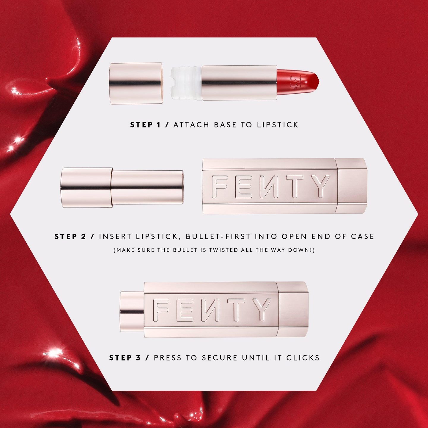 Полу-матовая перезаряжаемая помада Fenty Icon — фото 4