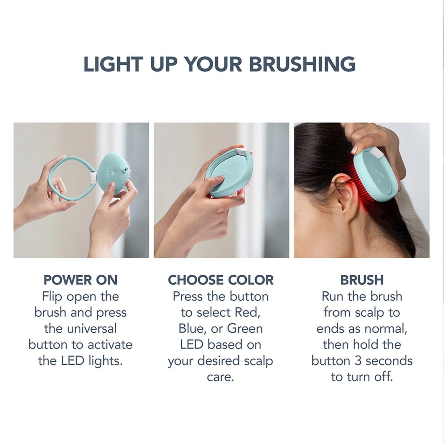 FLIP Play Advanced RGB LED Light Hairbrush — фото 7