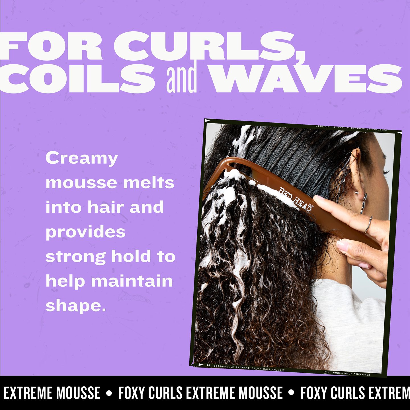 Мусс для кудрявых волос Foxy Curls с сильной фиксацией — фото 4