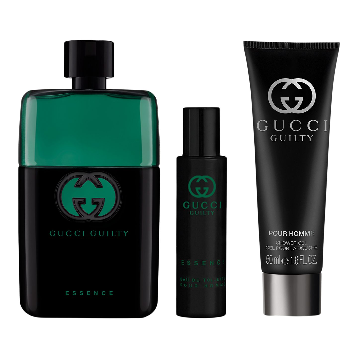 Набор подарочный Gucci Guilty Pour Homme Essence Eau de Toilette и гель для душа — фото 2