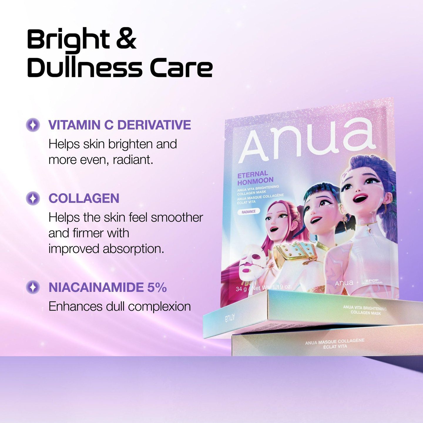 Маска для лица KPop Demon Hunters Vita Brightening Collagen — фото 3