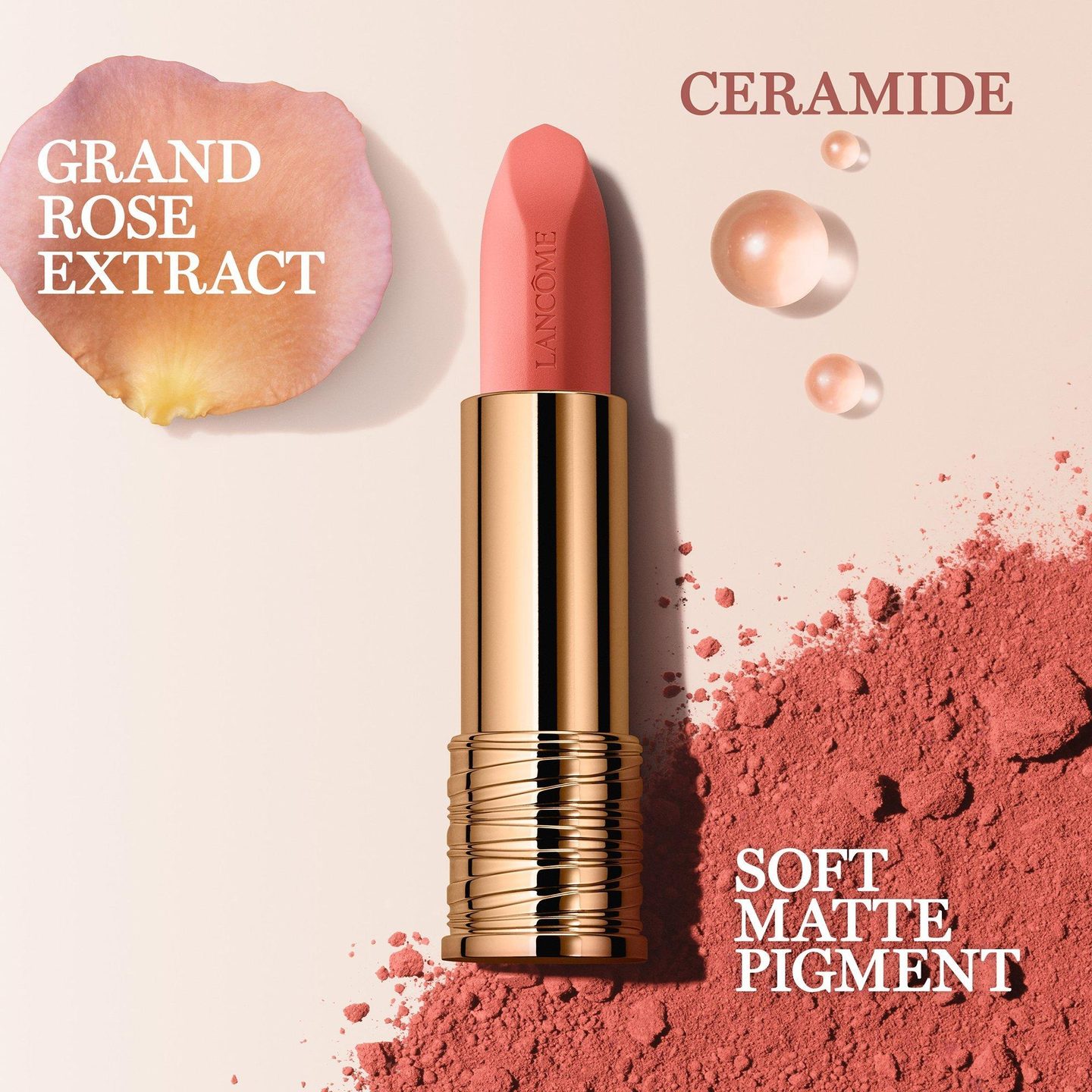 L'Absolu Rouge Intimatte Накладываемая матовая помада — фото 4