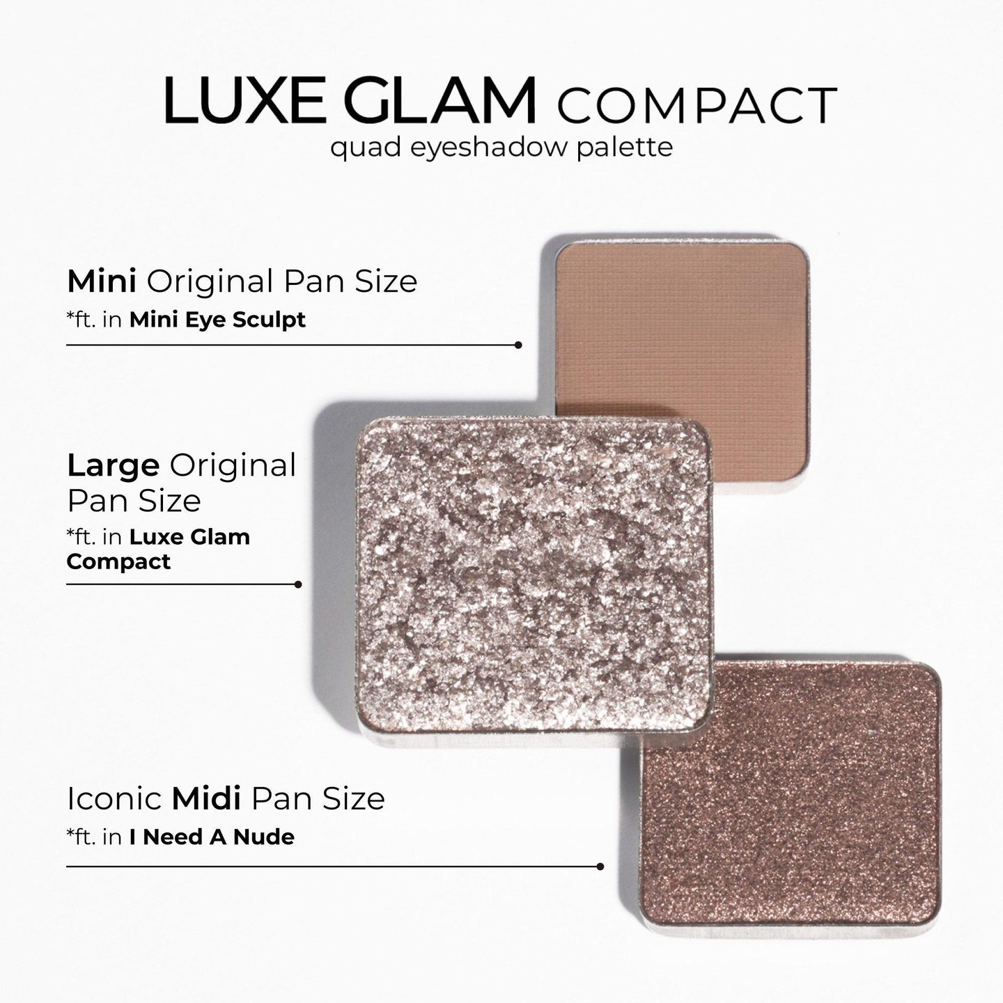 LUXE GLAM COMPACT Палитра теней для век Quad — фото 9