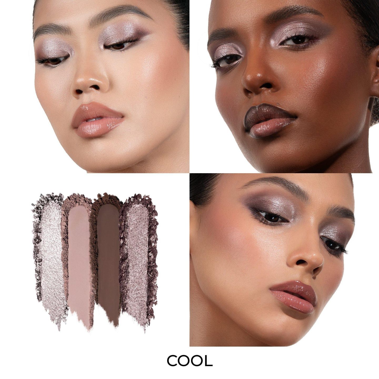 LUXE GLAM COMPACT Палитра теней для век Quad — фото 4