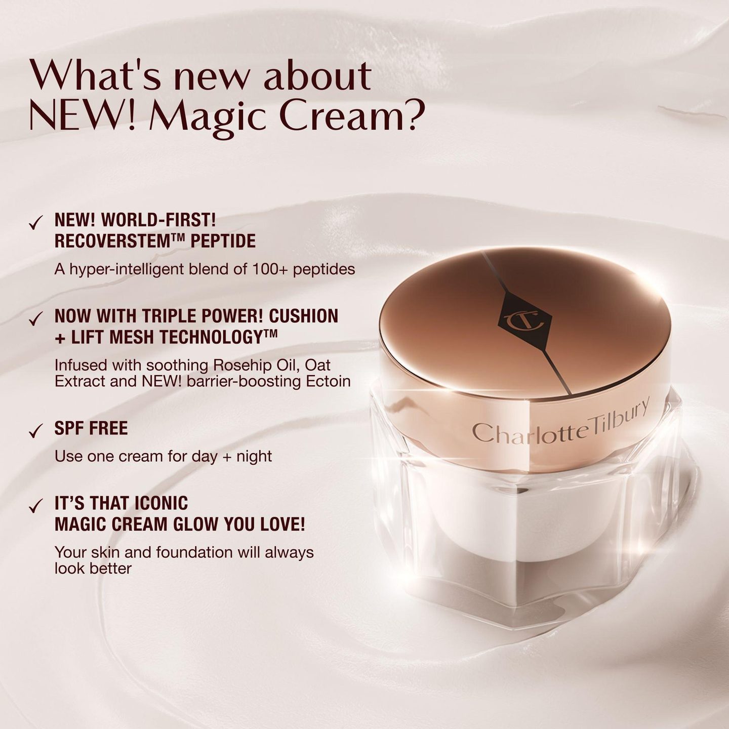 Антивозрастной увлажняющий крем Magic Cream с гиалуроновой кислотой — фото 5