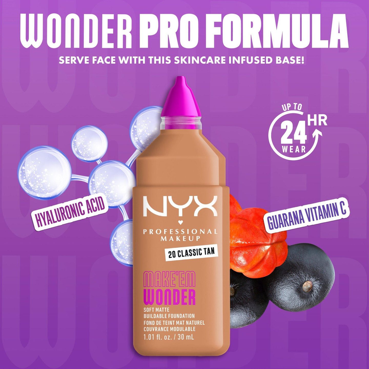 Make 'EM Wonder, 24-часовой мягкий матирующий тональный крем — фото 3
