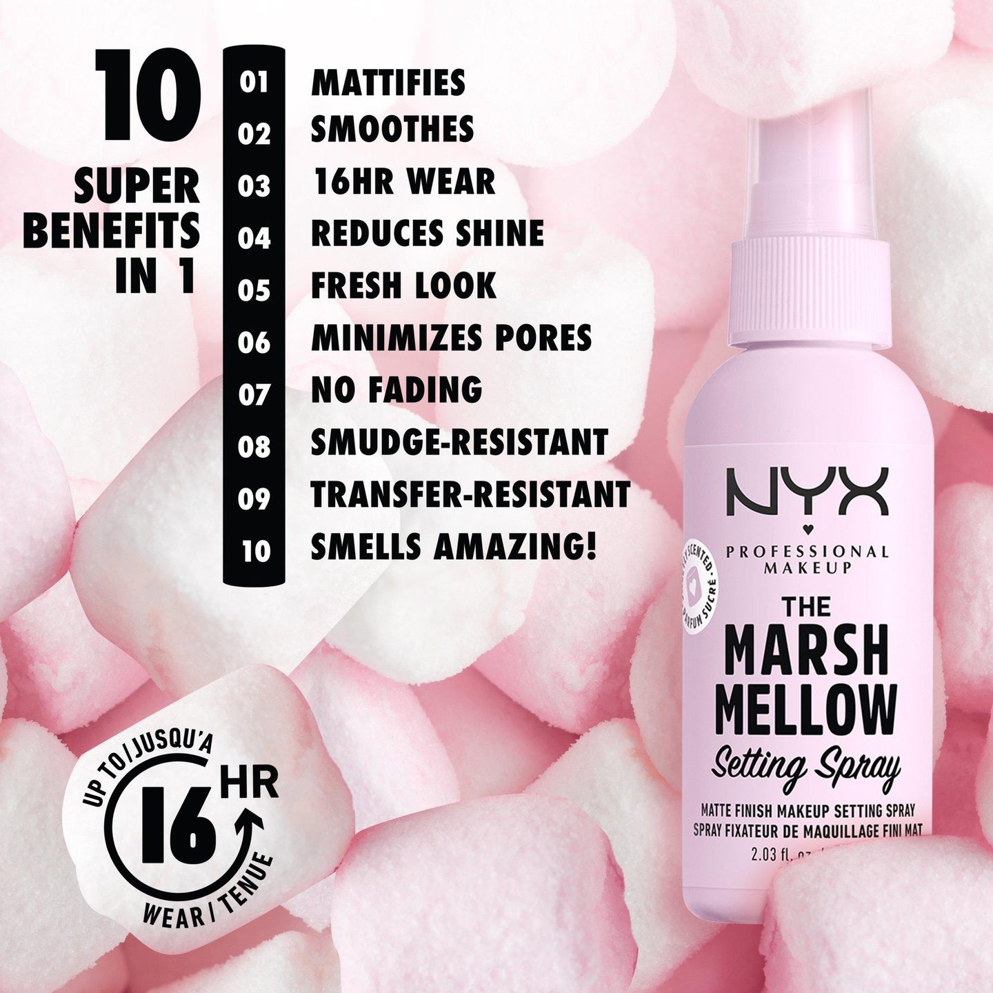 Матирующий спрей для фиксации макияжа Marsh Mellow — фото 4