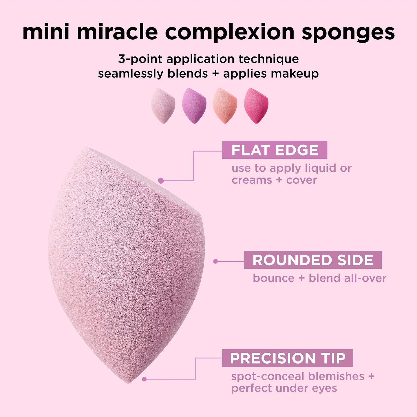 Мини-губка для макияжа Miracle Complexion 4-Pack — фото 4