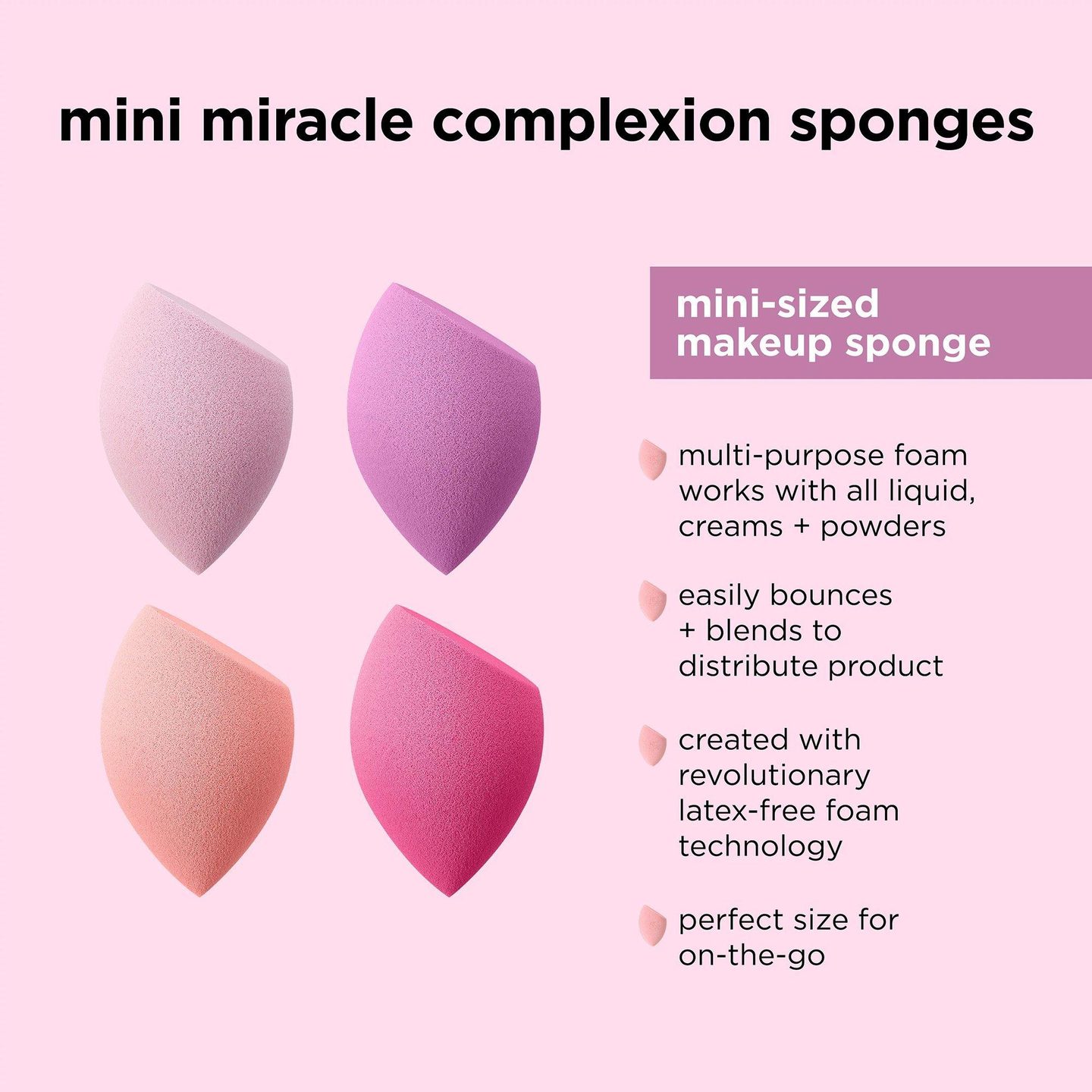 Мини-губка для макияжа Miracle Complexion 4-Pack — фото 3