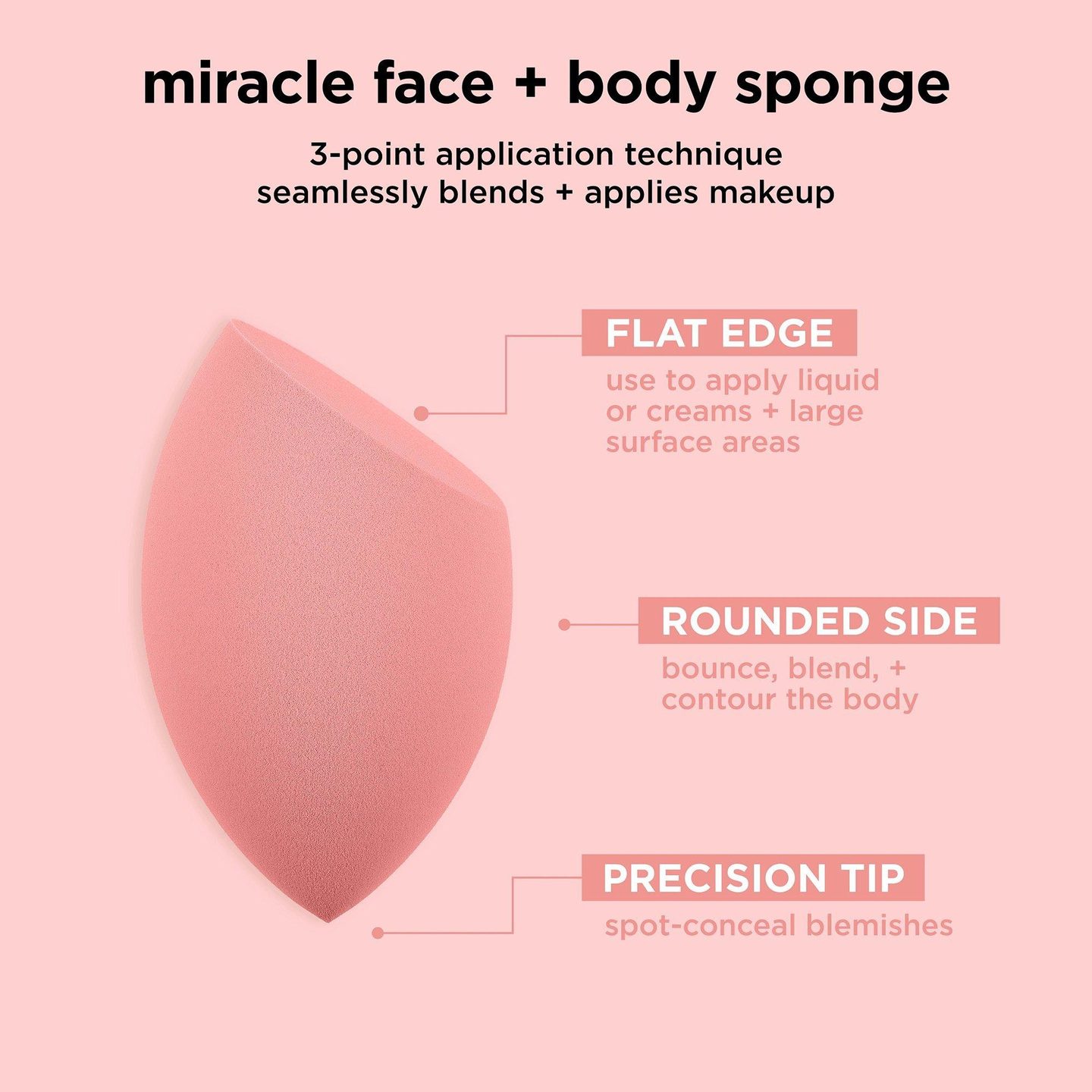 Спонж для макияжа лица и тела Miracle — фото 3