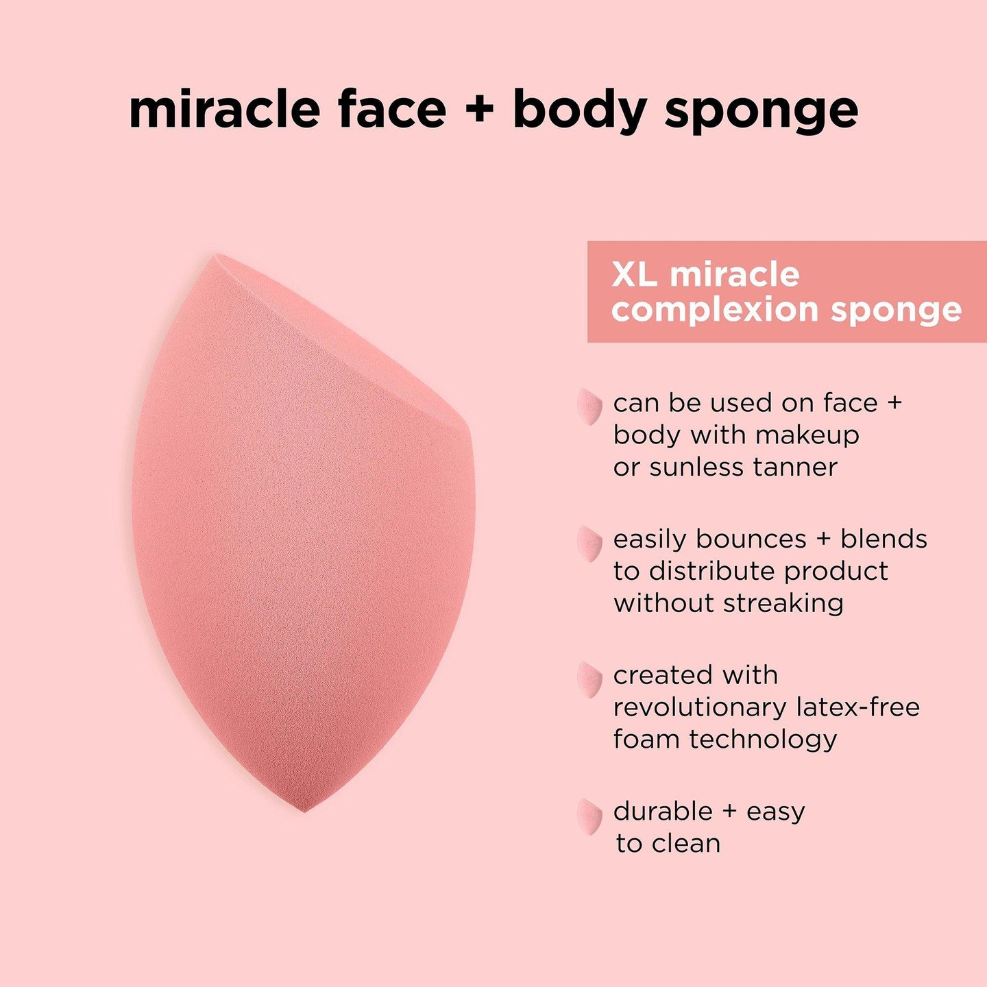 Спонж для макияжа лица и тела Miracle — фото 2