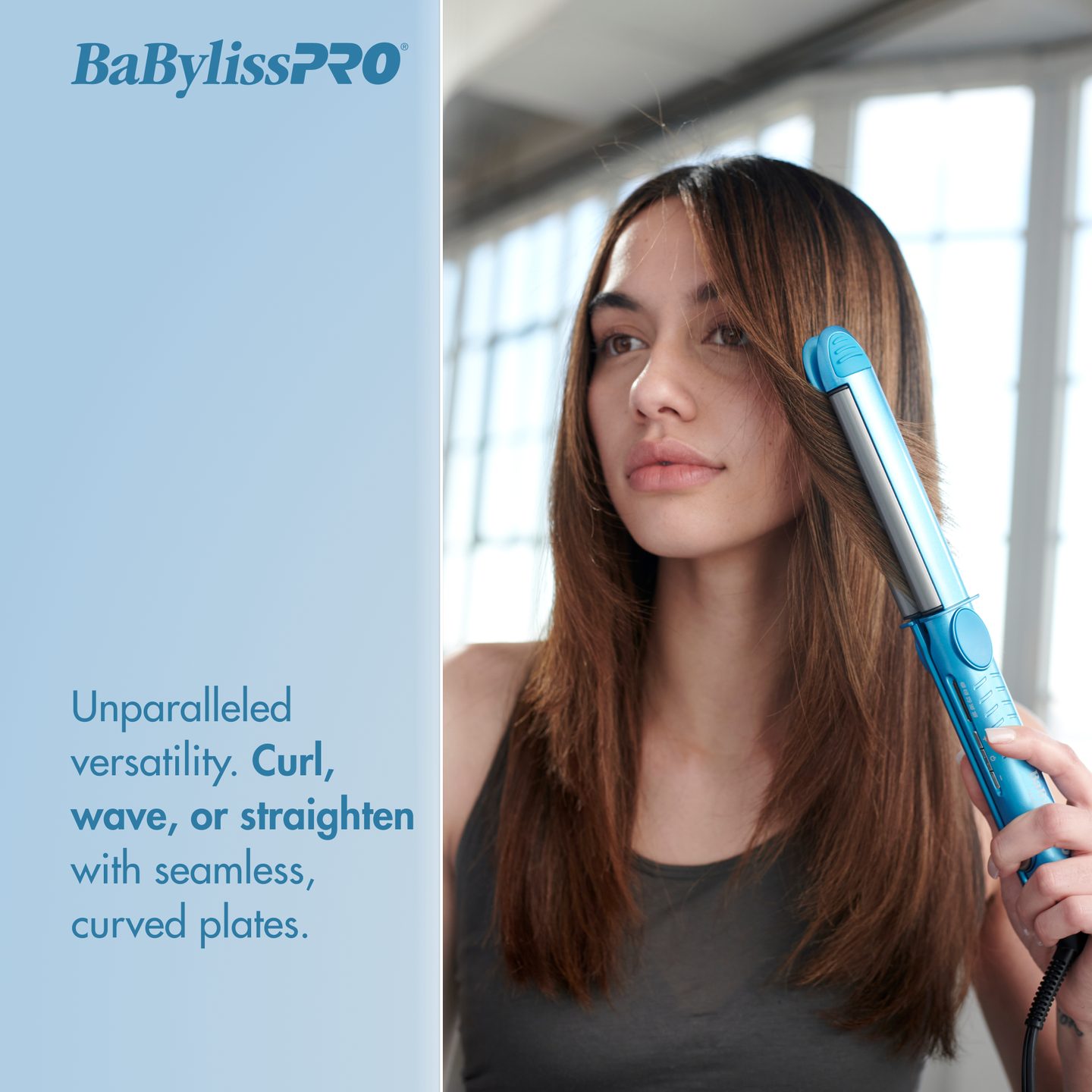 Выпрямитель BaBylissPRO Nano Titanium™ с изогнутыми пластинами — фото 3