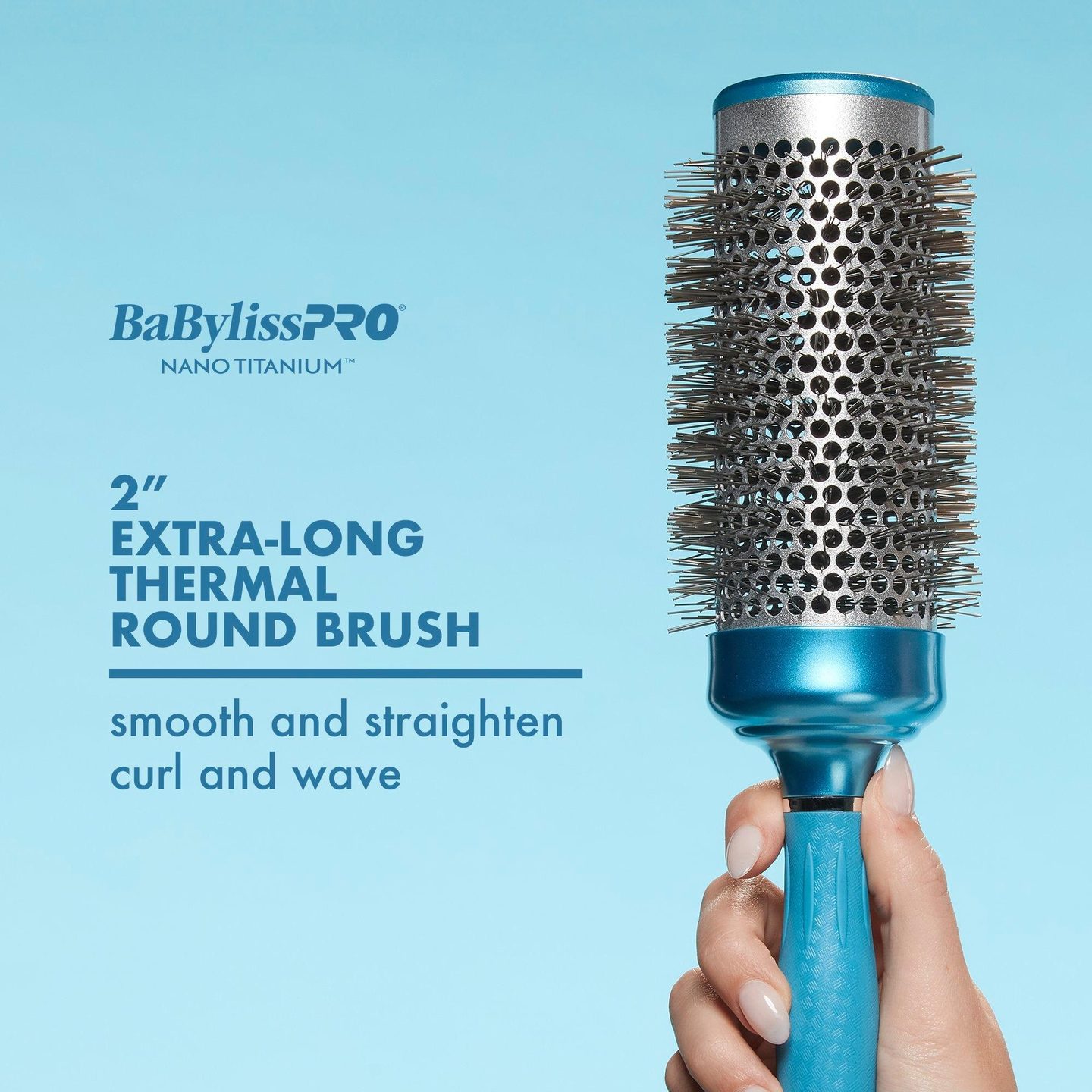 Круглая щетка для волос Nano Titanium Extra-Long — фото 3