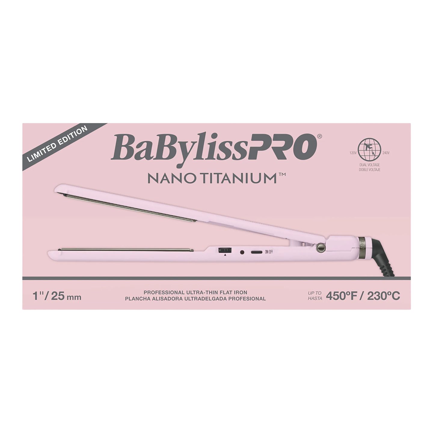 Утюжок для волос BaBylissPRO Nano Titanium LE 1" — фото 8
