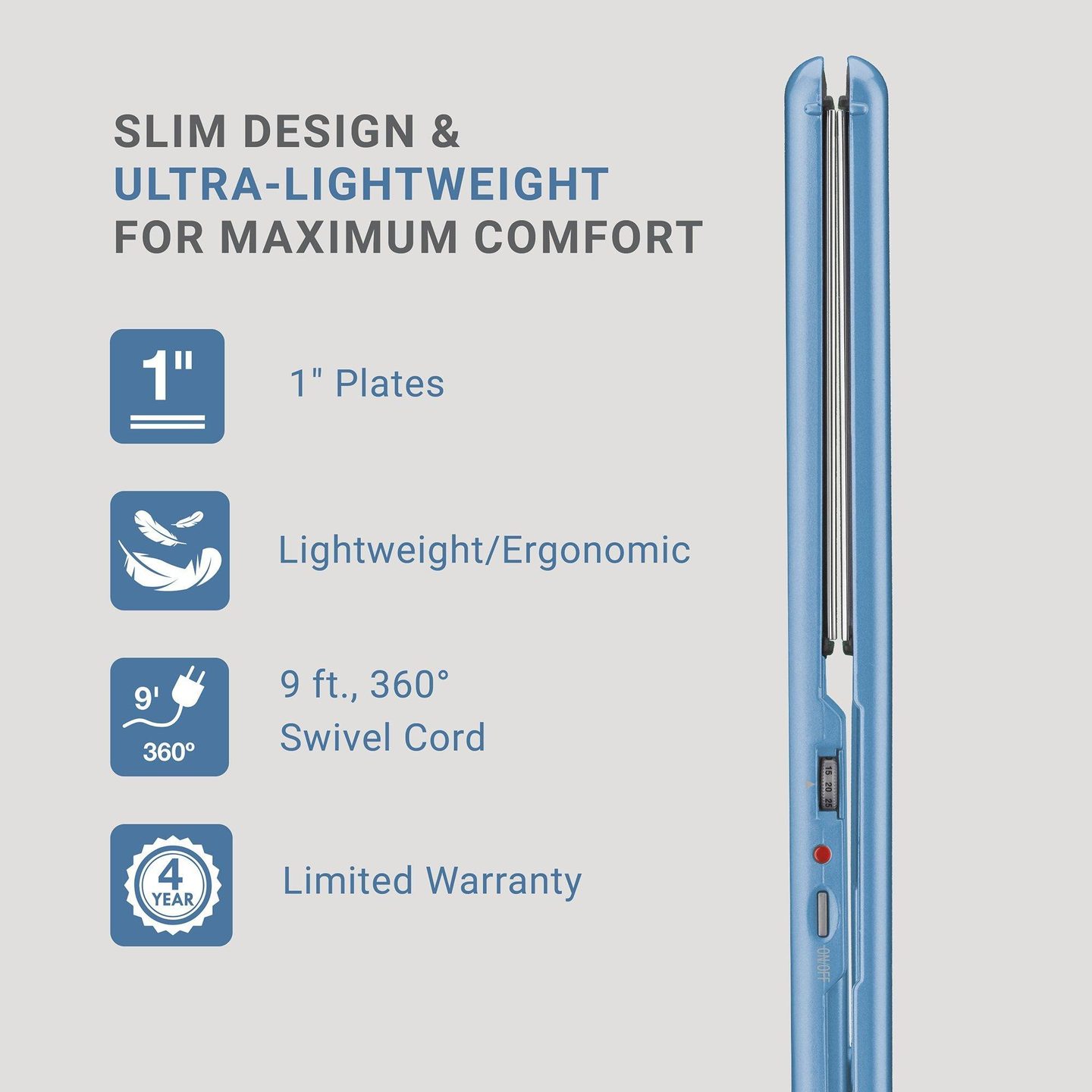Утюжок для выпрямления Nano Titanium Ultra-Thin — фото 3