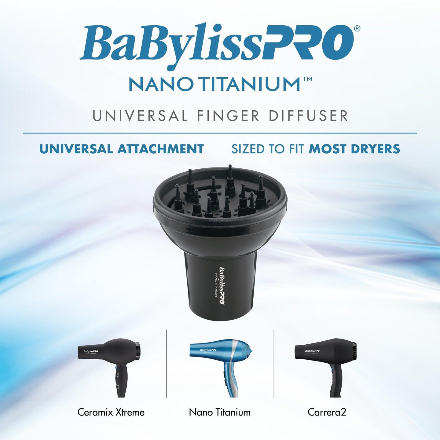 Универсальный диффузор для волос Nano Titanium — фото 3