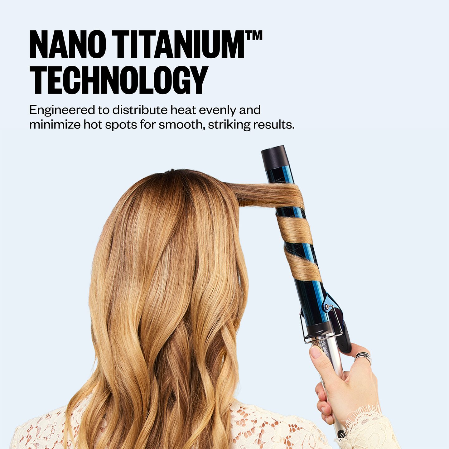 Утюжок для завивки Nano Titanium XL с пружинным механизмом — фото 5