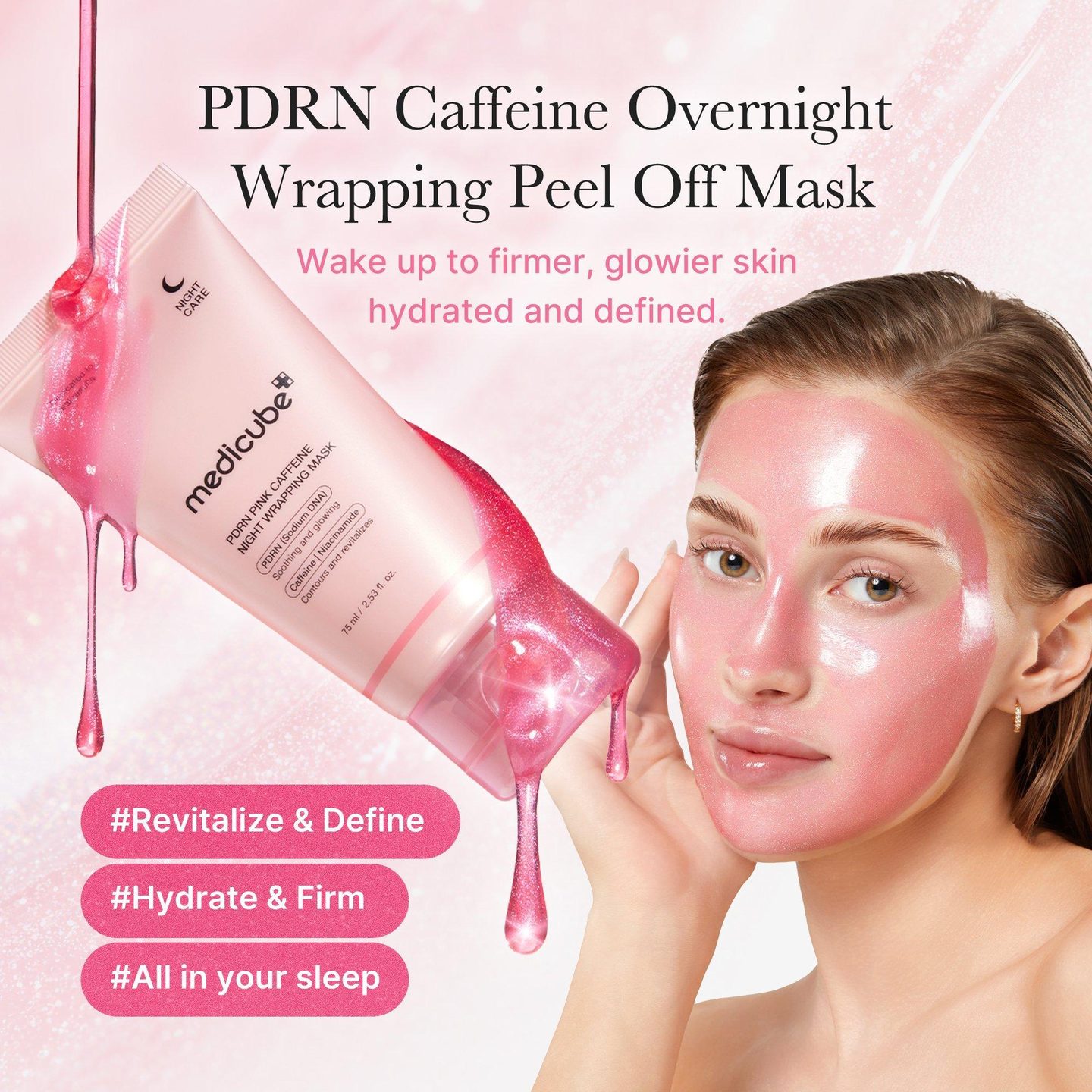 Ночная маска PDRN Pink Caffeine — фото 4