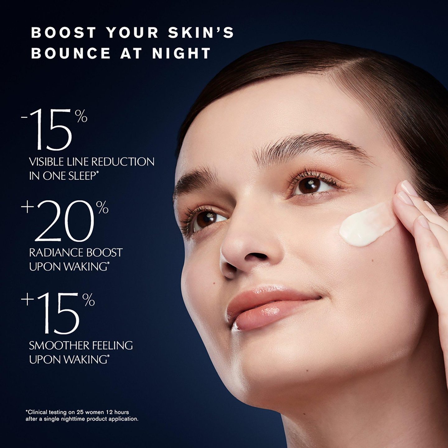 Крем для лица на ночь Revitalizing Supreme+ Night Power Bounce с пептидами — фото 4