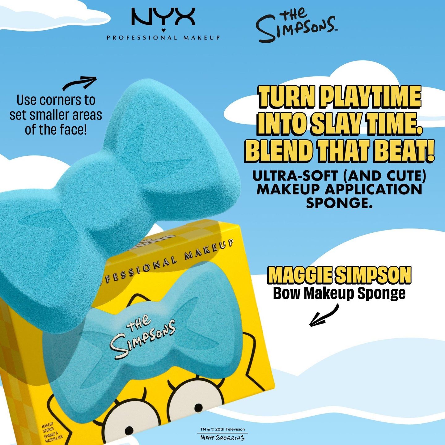 Губка для макияжа Simpsons Colab с бантом Мэгги — фото 4