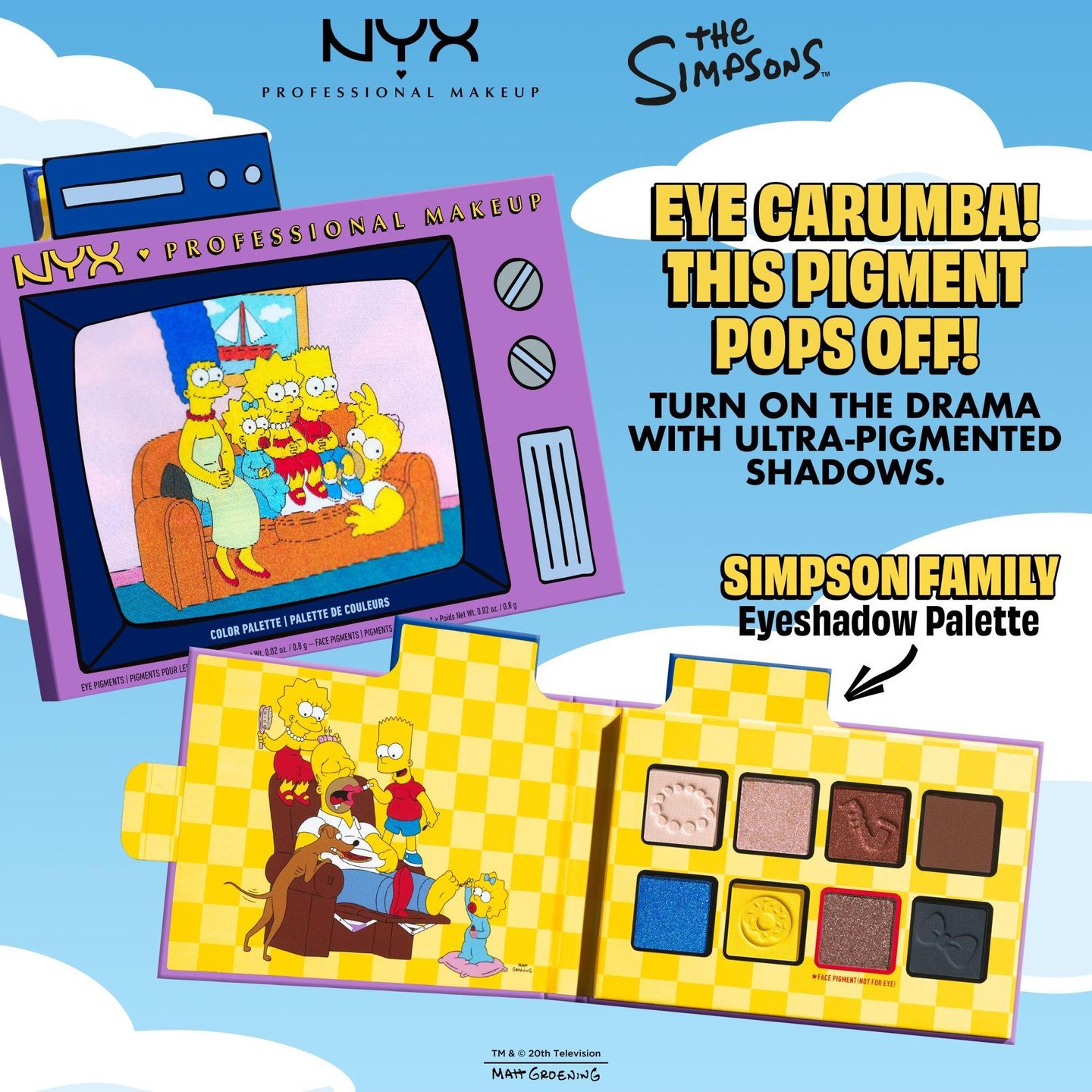 Палитра теней Simpsons Collab Simpson Family Mania — фото 5