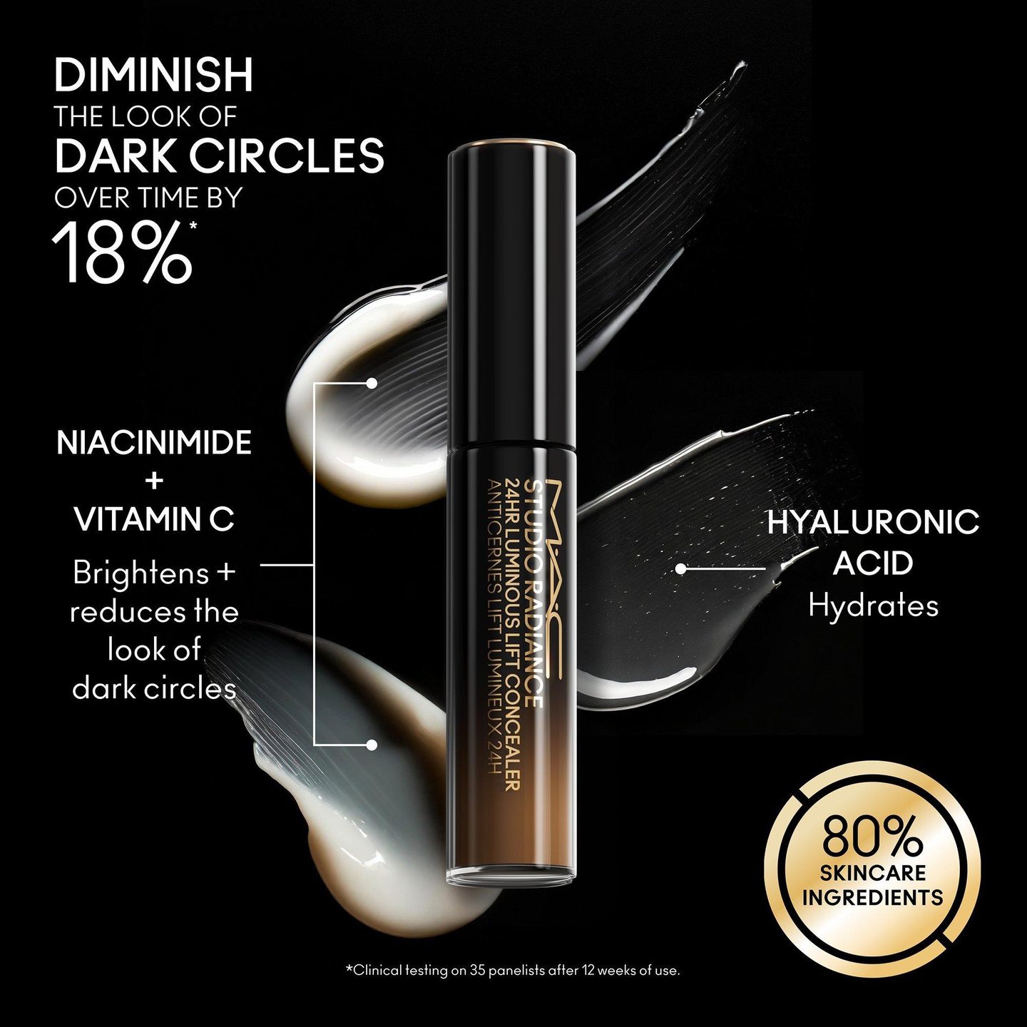 Консилер Travel Size Studio Radiance 24ч Луминесцентный Лифтинг — фото 5