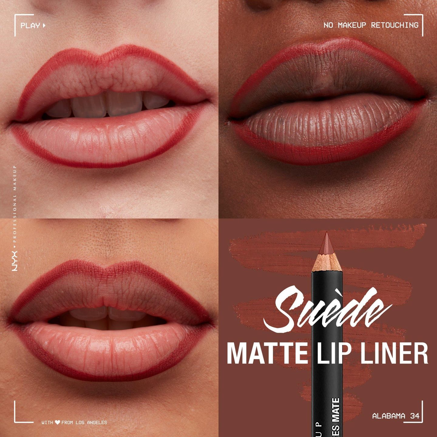 Матовый карандаш для губ Suede Matte Lip Liner — фото 3