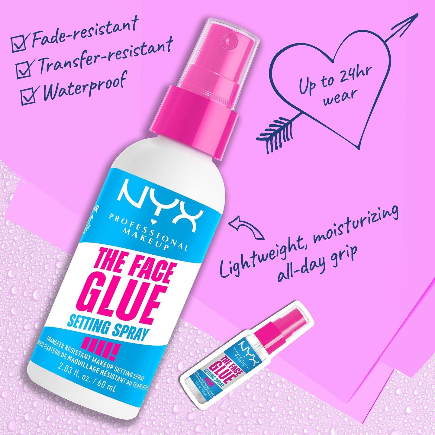 Спрей для фиксации макияжа The Face Glue — фото 5