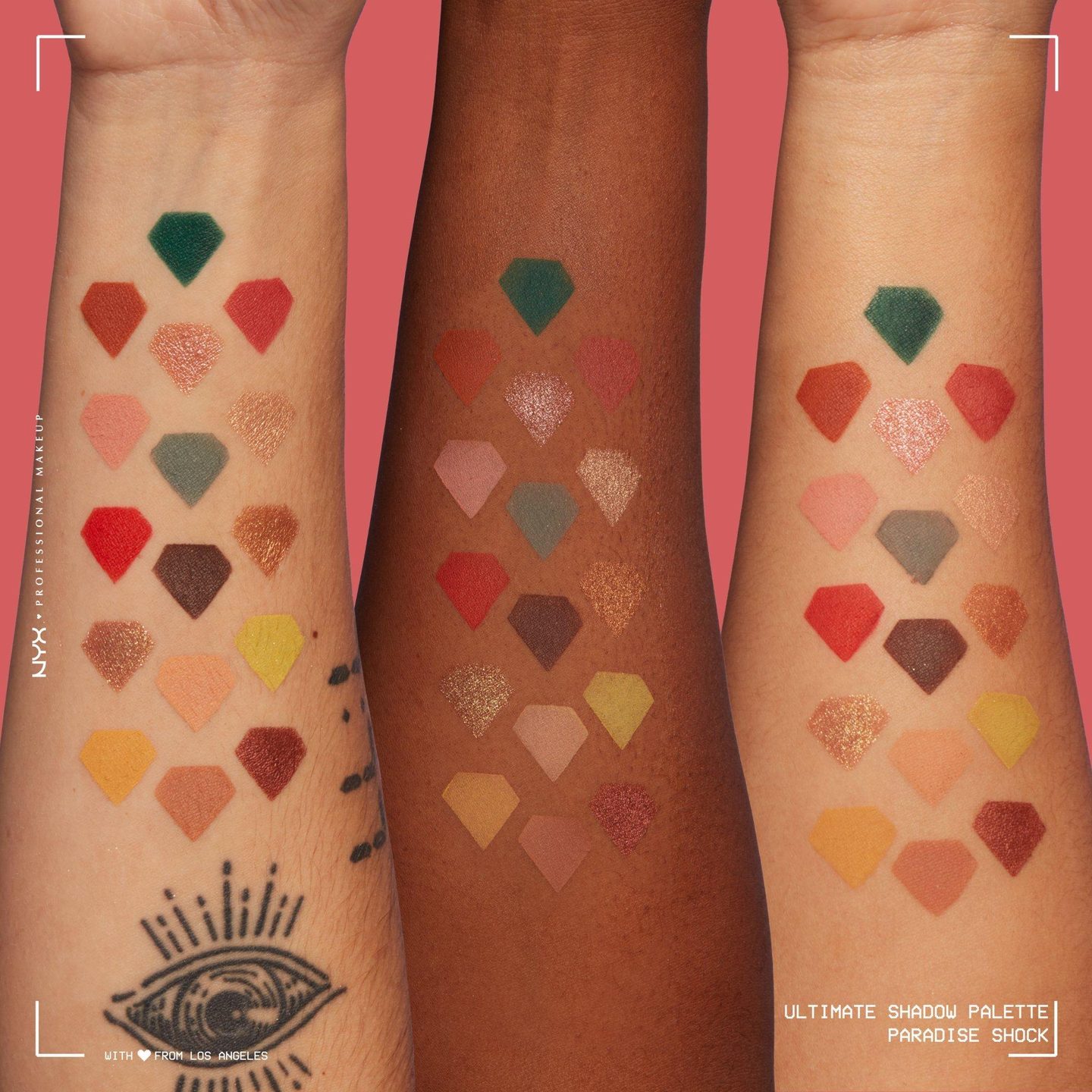 Палитра теней Ultimate Color Shadow Palette Paradise Shock — фото 2