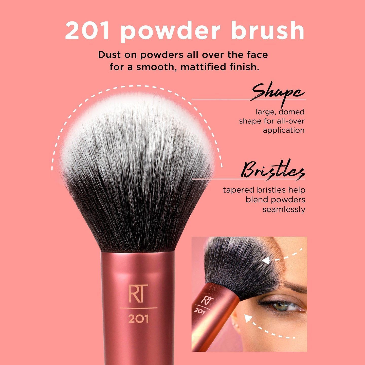 Кисть для макияжа лица и щек Ultra Plush Powder — фото 8
