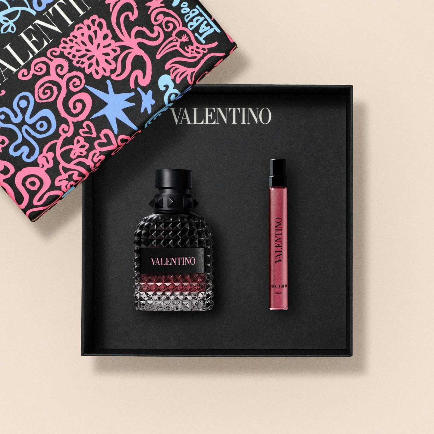 Набор подарочный Valentino Uomo Born in Roma Intense Eau de Parfum на День отца — фото 3