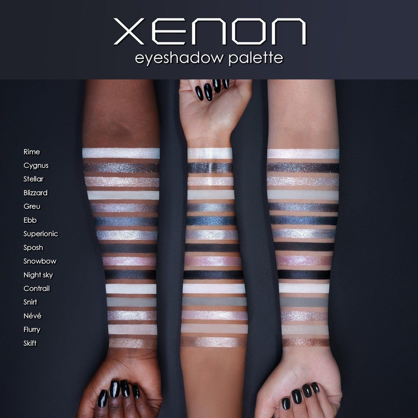 Палитра теней для век Xenon — фото 9