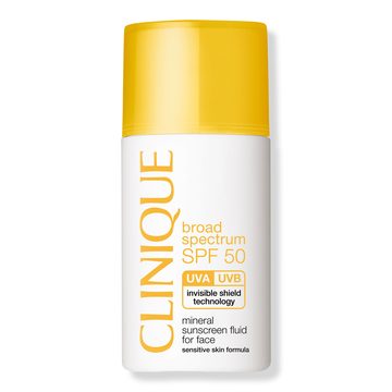 минеральный солнцезащитный флюид spf 50 для лица