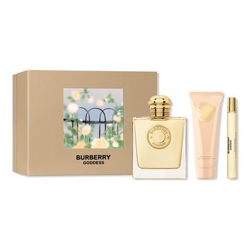 набор подарочный burberry goddess eau de parfum и лосьон для тела (3 предмета)