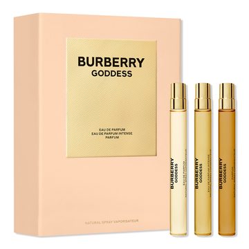 набор подарочный burberry goddess eau de parfum и парфюм в спреях 3 предмета