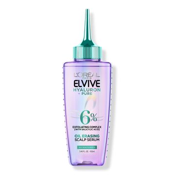 сыворотка elvive hyaluron pure oil erasing для жирных волос