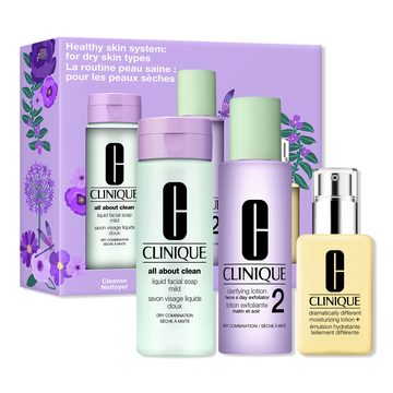 набор для ухода за кожей healthy skin 3-step: для сухой и комбинированной кожи