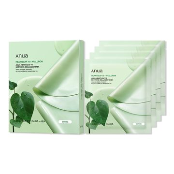 успокаивающая коллагеновая маска heartleaf 70