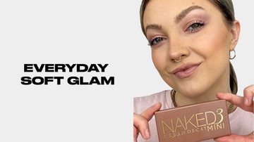 Мини-палитра теней для век Naked3 в мягких розовых оттенках — миниатюра 9