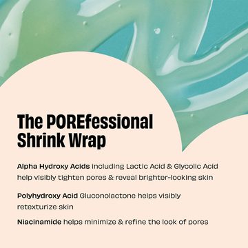 Ночной уход для сужения пор The POREfessional Shrink Wrap AHA+PHA — миниатюра 7